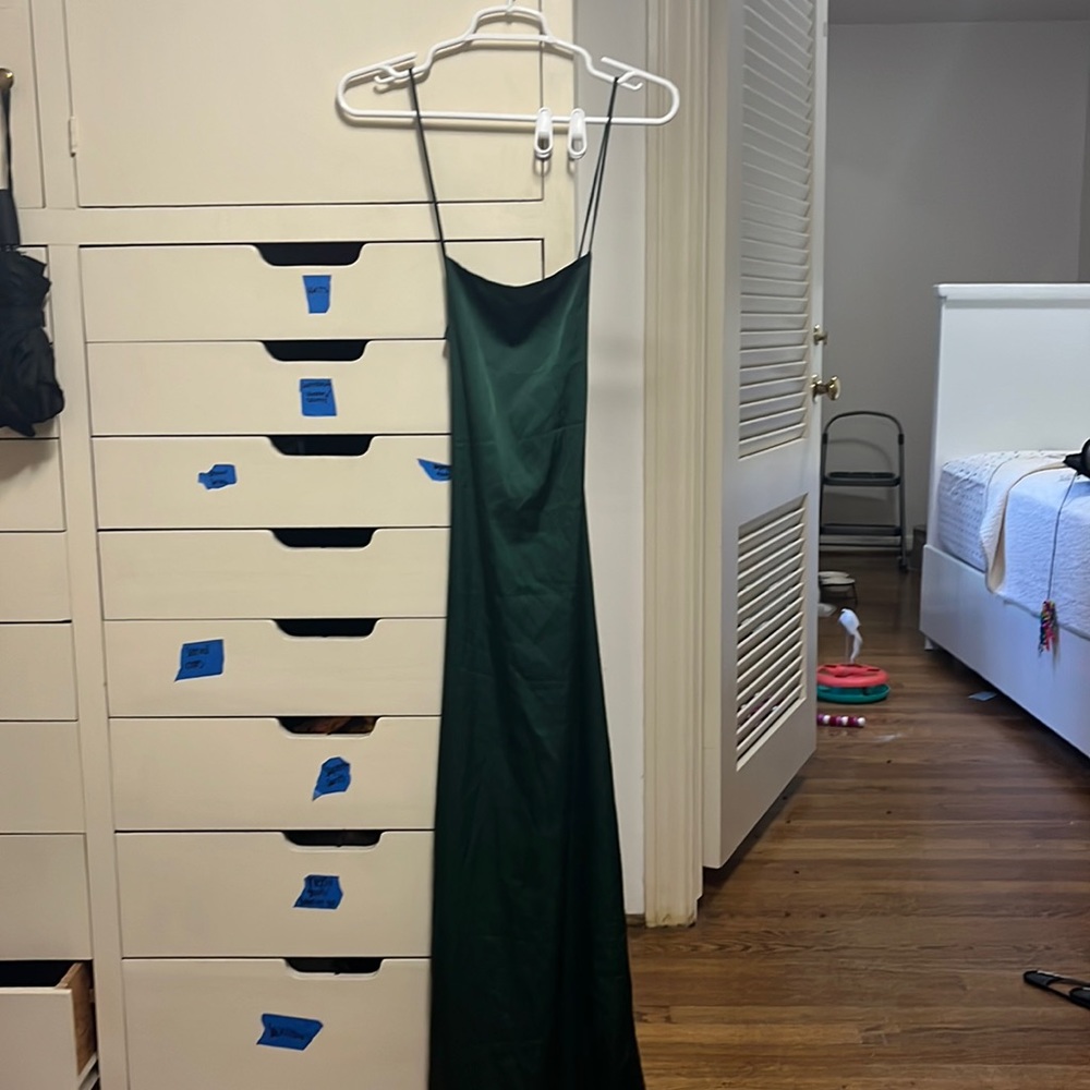 Beginning Boutique Emerald Dress